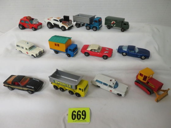 Vintage Lot of 1960s - 1970s Matchbox Cars