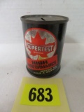 Vintage Supertest Motor Oil (Canada) Tin Oil Can Bank