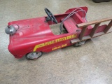 Vintage AMF Fire Truck Unit No. 508 Pedal Car
