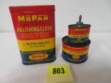 Excellent Lot of (3) Vintage Mopar Cans / Tins