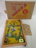 Original Poosh-M-Up Jr Baseball Bagatelle Game w/ Original Box