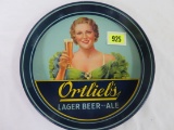 Vintage Ortlieb's Beer Advertising Tray