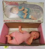 Vintage 1960s Ideal Thumbelina Doll In Orig Box