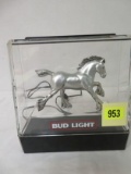 Excellent Vintage Budweiser Bud Light Lighted Clydesdale Advertising Display