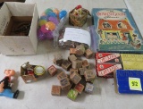 Grouping of Antique Toys and Games, As Shown