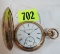 Antique 1896 Elgin 7 Jewel Pocket Watch