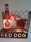 Vintage Red Dog Beer Lighted Advertising Bottle Sign