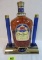 Vintage 1960s Crown Royal Whisky 1.75 Liter (Sealed) Bottle in Pouring Display Stand