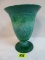 1930s Fenton Mongolian Green Dancing Ladies Vase