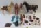 Vintage 1960s Marx Johnny West Action Figure Lot Inc. Various Figures, Horses and Accessories