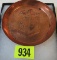 Antique Pratt's Motor Spirits Embossed Copper Tip Tray