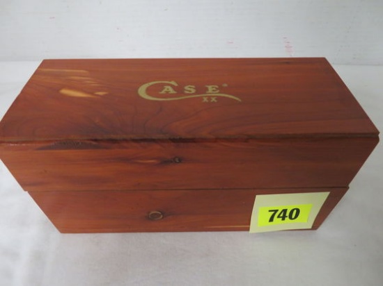 Vintage Case XX Sharpening Stone in Wooden Box