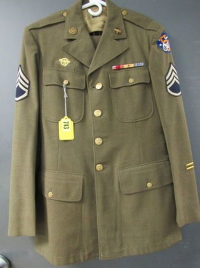 WWII Era 5th Air Force Sgt.'s Tunic and Pants w/ Insignia amd Patch