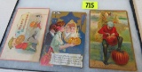 Lot of (3) Early 1900s Halloween Postcards