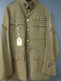 WWI Era US Military Infantry Tunic w/ Ribbon Bar, Sharpshooter Medal