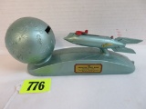 1950s Strato Rocket Ship Mechanical Bank