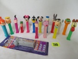 Lot of (16) Vintage Character Pez Dispensers, Inc.Mickey & Minnie, Garfield, Bugs Bunny, and More