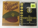 Lot of (2) WWII 1943 Officer Guide Books Inc. Army and Navy