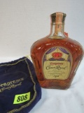 Vintage 1961 Seagrams Crown Royal (Sealed) Canadian Whiskey w/ Dated Tax Stamp