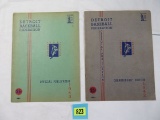 1942 and 1943 Detroit Baseball Federation Program Publications