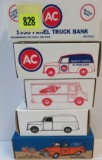 Lot of (5) Ertl 1:25 Scale AC Delivery Truck Advertising Banks, MIB