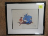 Framed Disney's Aladdin Serigraph Animation Art Cell