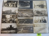 Case Lot of (20) Antique Real Photo Postcards with Interesting Content Inc. Bull Fighting