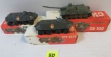 Lot of (3) Russian Military Tank Models in Original Box