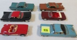 Lot of (6) Vintage 1960s Prebuilt Model Cars