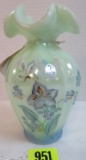 Fenton Signature Series Hand Painted Sea Green 7