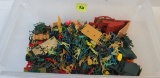 Large Lot of Vintage Plastic Playset Figures Inc. Wild West, Soldiers and More