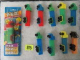 Lot of (10) Vintage Semi Truck Pez Dispensers