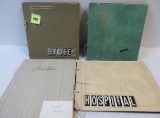 Lot of Estate Found Postcard Albums Inc. Bridges, Hospitals, Courthouses, and More