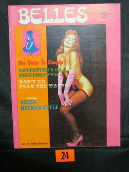 Belles V1 #2/1968 Mens Pin-up Magazine