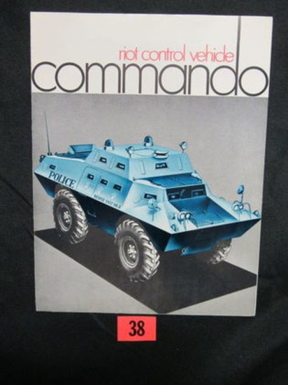 Rare! Riot Control Vehicle Brochure