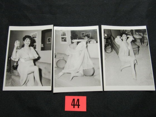 Vintage Semi-nude Pin-up Photo Lot (3)