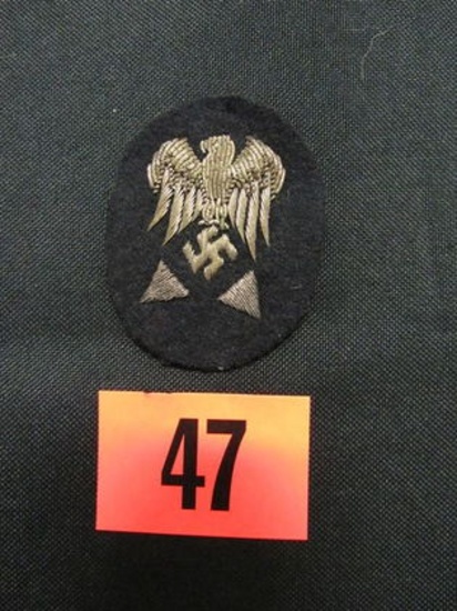 Rare! Nazi Bullion Eagle/swastika Patch