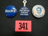 Rockefeller (3) 1960's Campaign Buttons