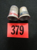 (2) Presidential Campaign Thimbles