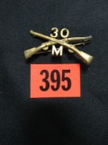Span-am War Crossed Rifle Insignia