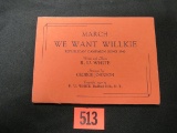 Wendell Wilkie Band Music Sheets
