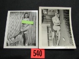 Vintage Semi-nude Pin-up Photo Lot (2)