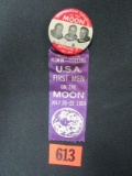 1969 Apollo 11 Souvineer Button