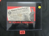 Wwii Propaganda Leaflet Brit. To Nazi's