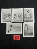 Vintage Semi-nude Pin-up Photo Lot (5)