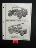 106mm Jeep/rifle Carrier Vehicle Brochure