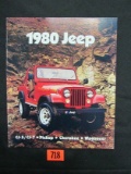 1980 Amc Jeep Dealership Brochure