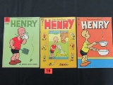Henry Comics Lot Of (3) Golden Age Issues