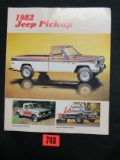 1982 Amc Jeep Pickup Truck Brochure