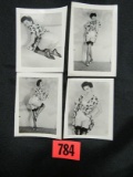 Vintage Semi-nude Pin-up Photo Lot (4)